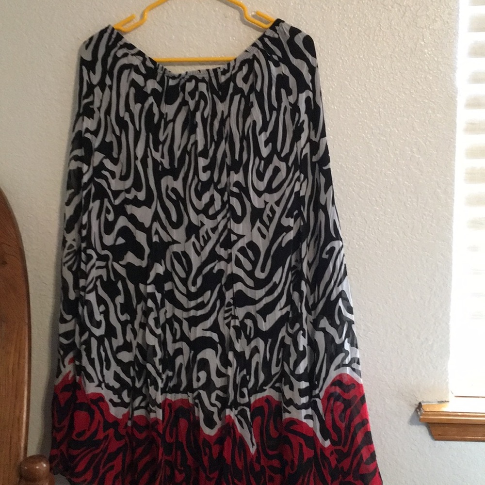 Black and red skirt